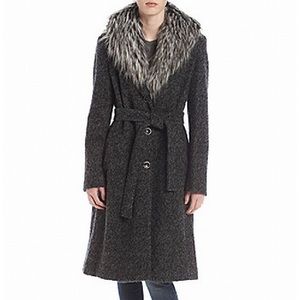 Ivanka Trump grey fur coat